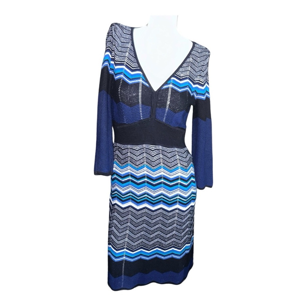 a.n.a. Blue, black and white dress by a.n.a. Size is small.